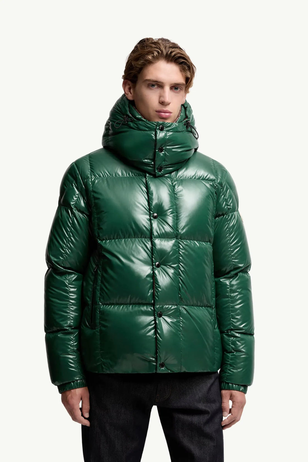 MONCLER - Doudoune courte à capuche Parana vert - Lothaire