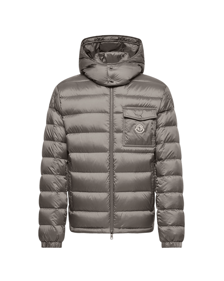 MONCLER – Doudoune courte à capuche Verith Gris - Lothaire