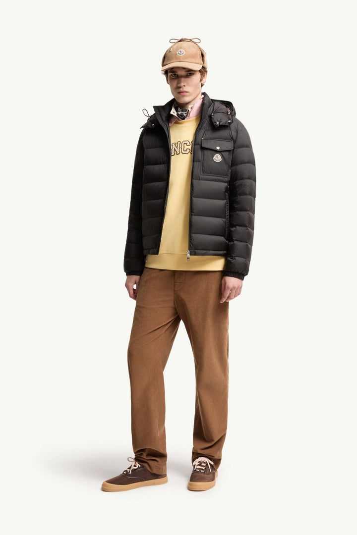 MONCLER – Doudoune courte à capuche Verith Noir - Lothaire