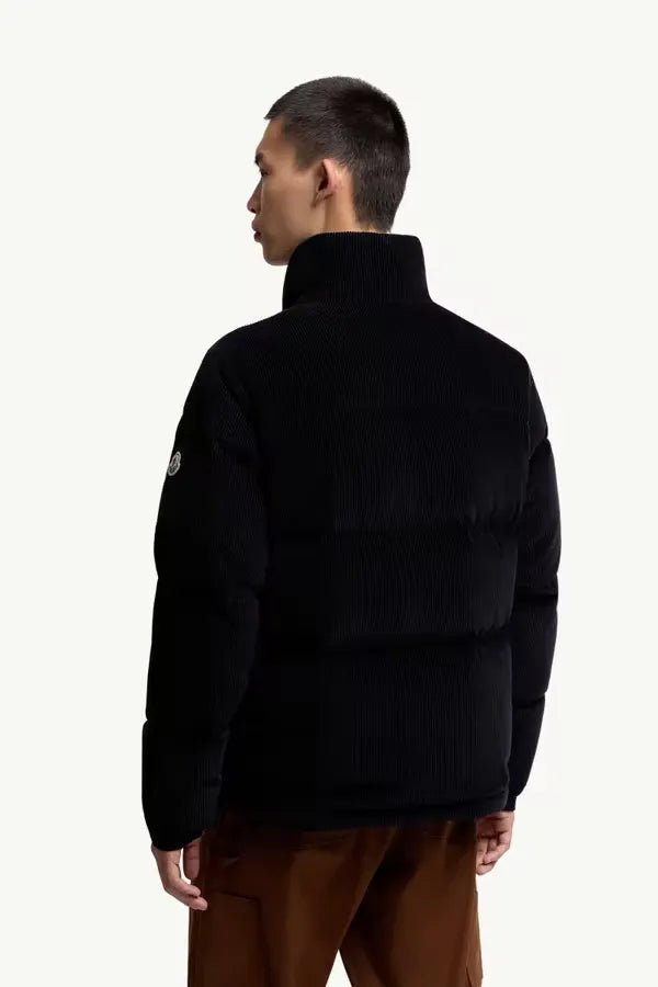 MONCLER - Doudoune courte Serrant en velours côtelé NOIR - Lothaire