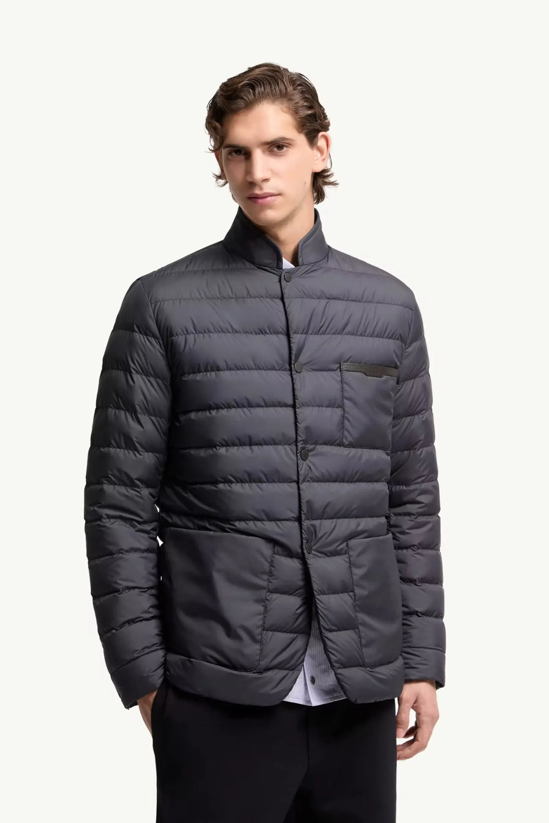 MONCLER - Doudoune mi - longue Kenai Bleu - Lothaire