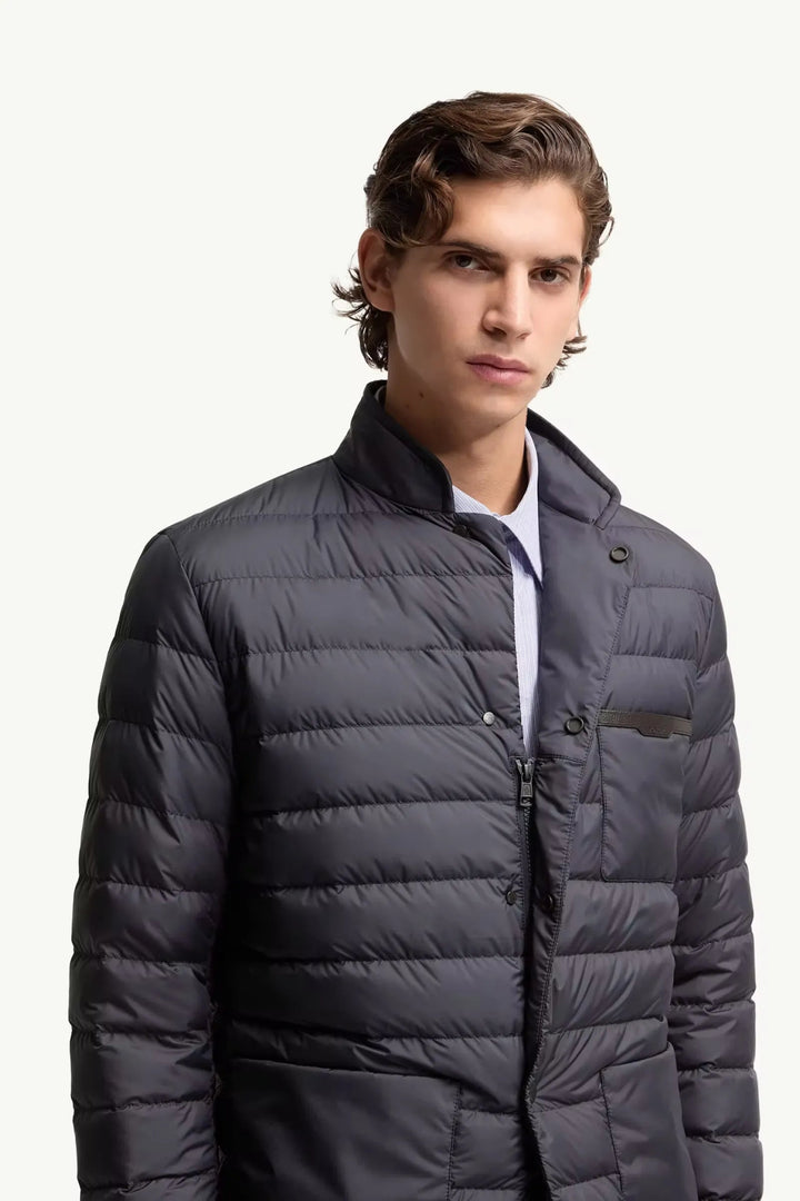 MONCLER - Doudoune mi - longue Kenai Bleu - Lothaire