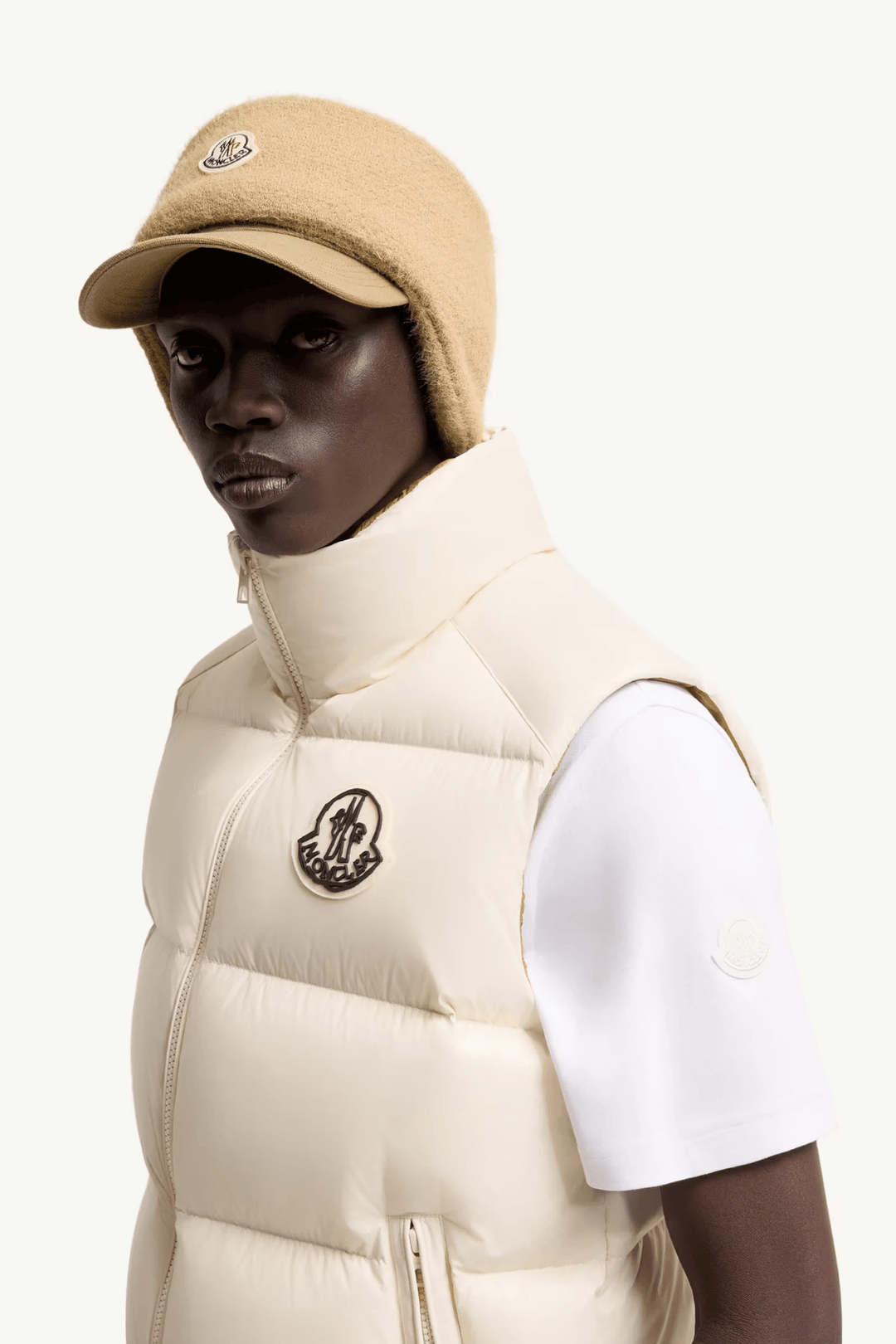 MONCLER - Doudoune sans manches Belice Blanc ivoire - Lothaire