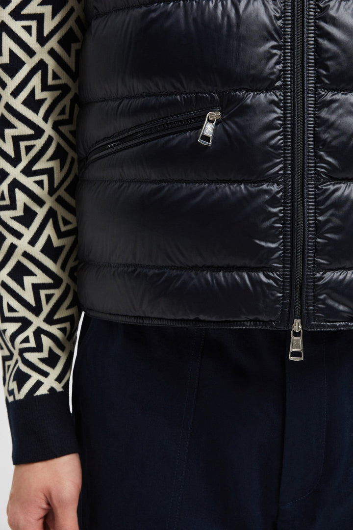 MONCLER - Doudoune sans manches Gui repliable bleu marine - Lothaire