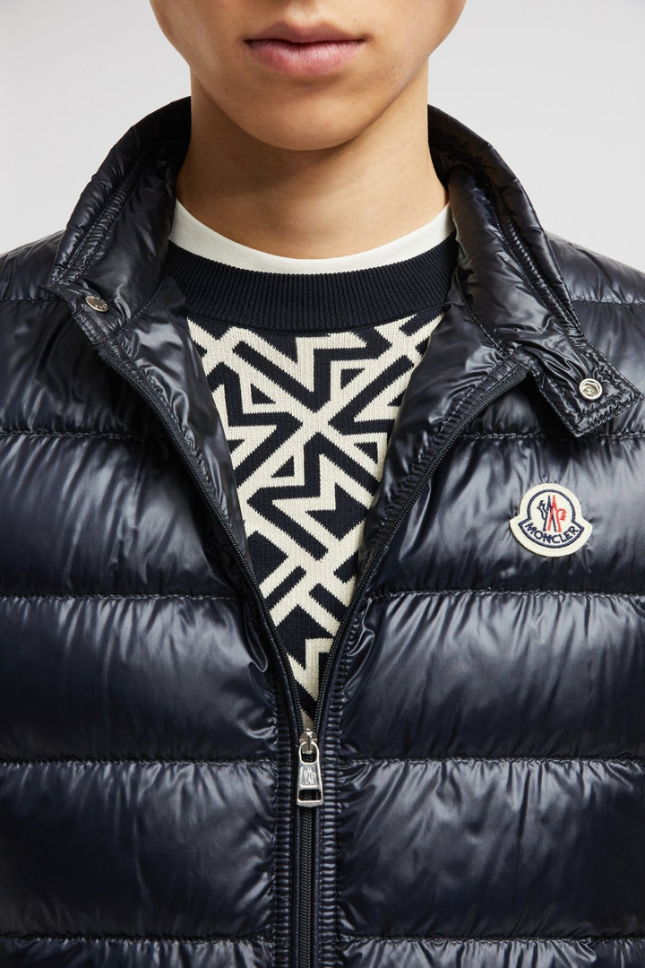 MONCLER - Doudoune sans manches Gui repliable bleu marine - Lothaire