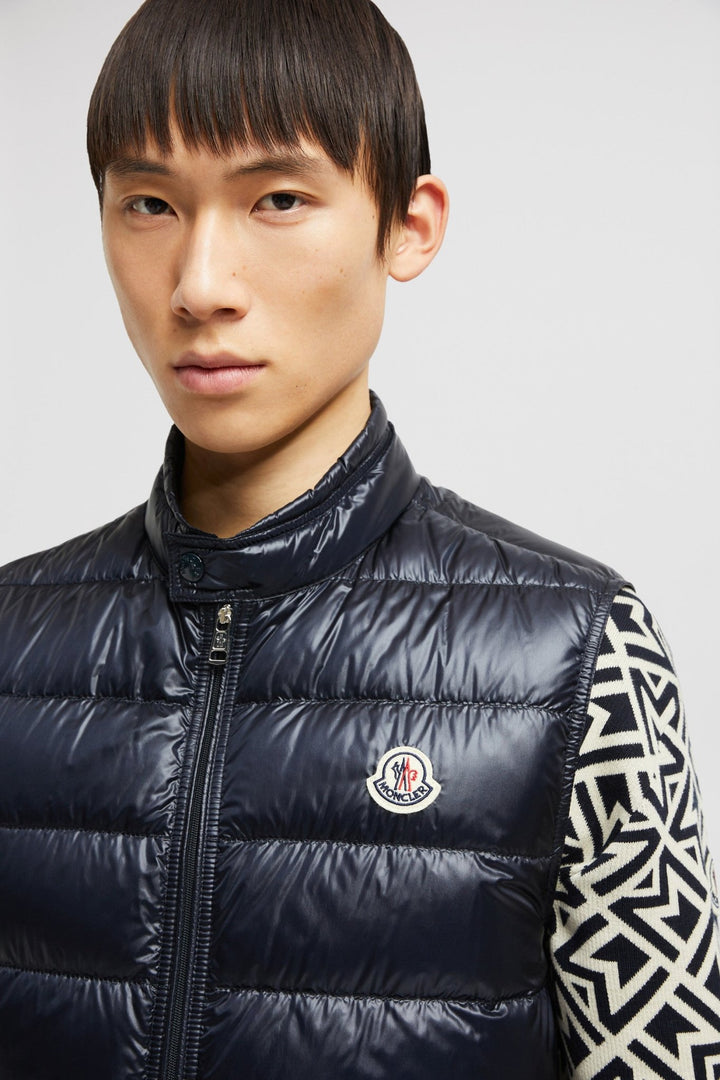 MONCLER - Doudoune sans manches Gui repliable bleu marine - Lothaire