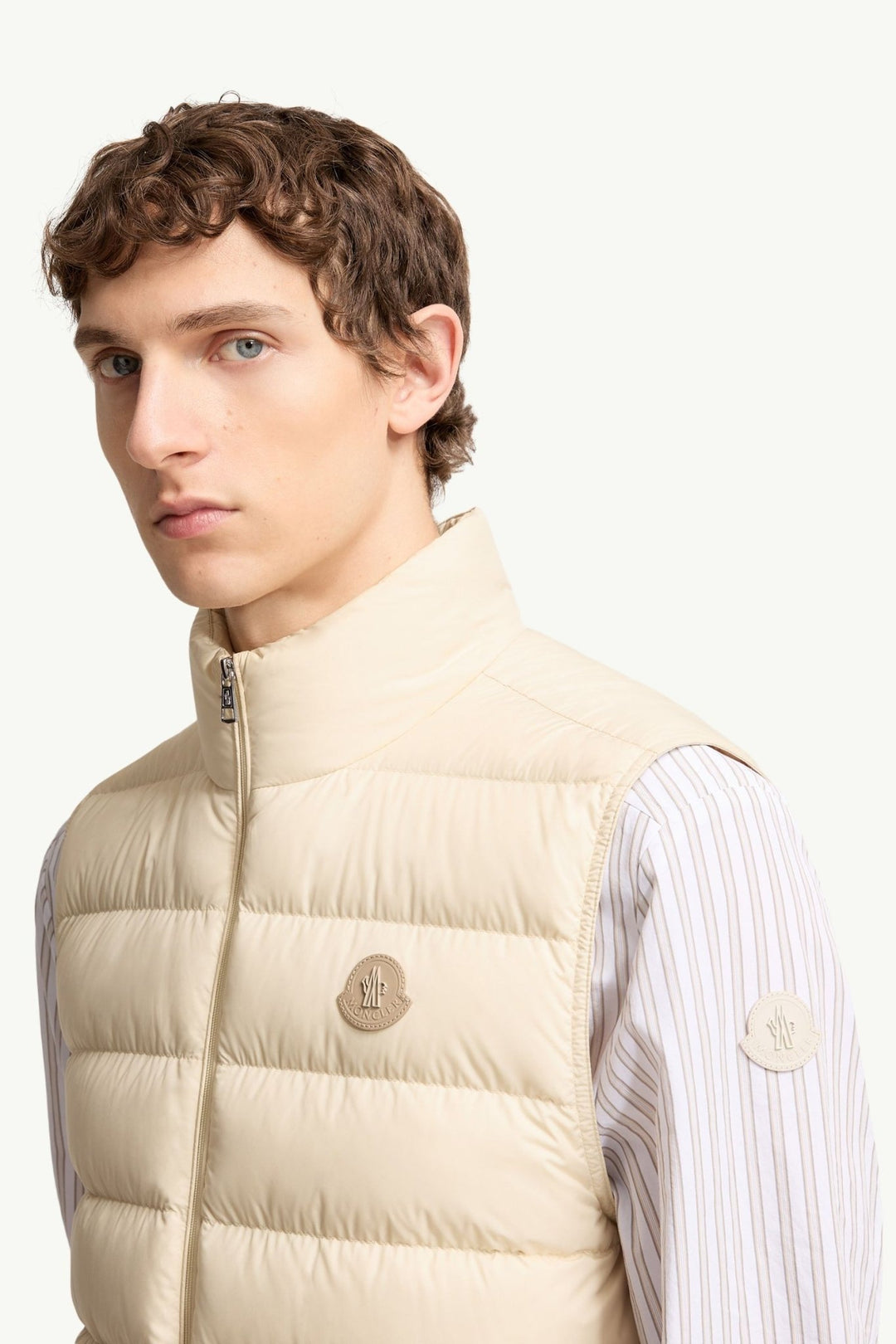 MONCLER - Doudoune sans Manches Lechtal Beige clair - Lothaire
