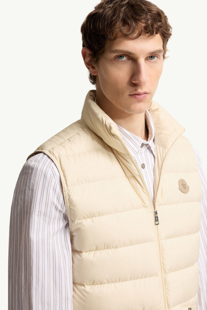 MONCLER - Doudoune sans Manches Lechtal Beige clair - Lothaire