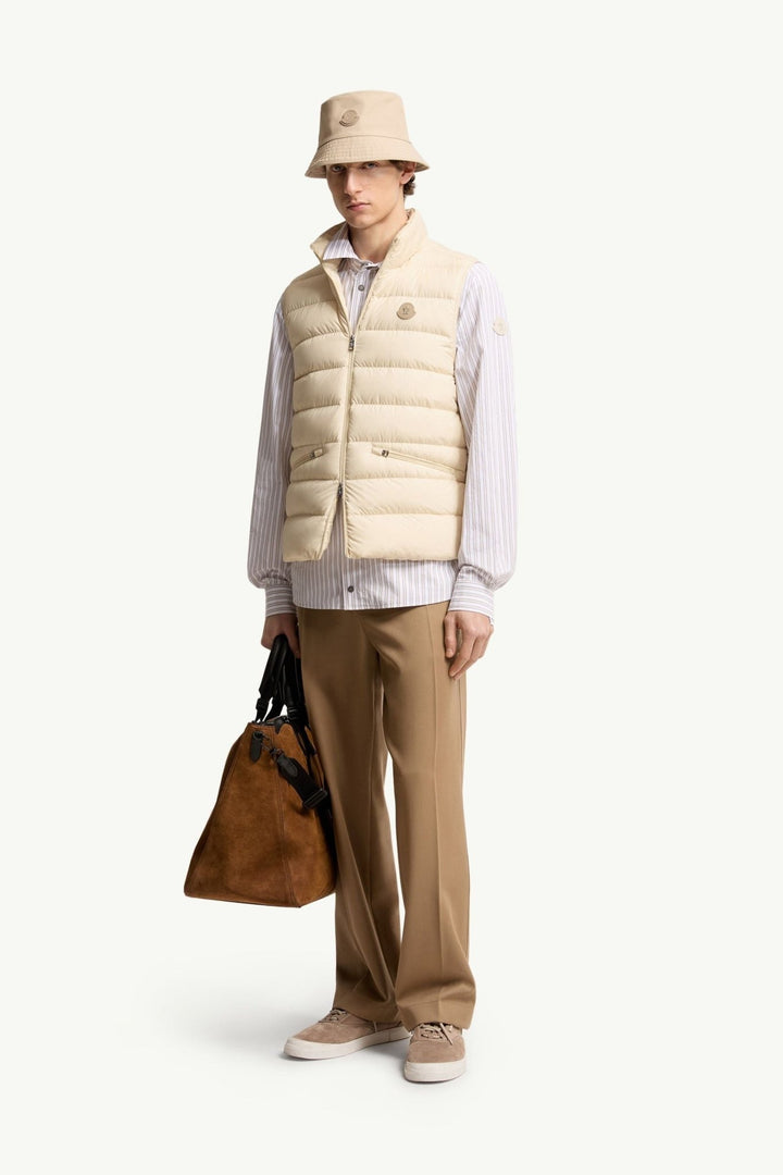 MONCLER - Doudoune sans Manches Lechtal Beige clair - Lothaire