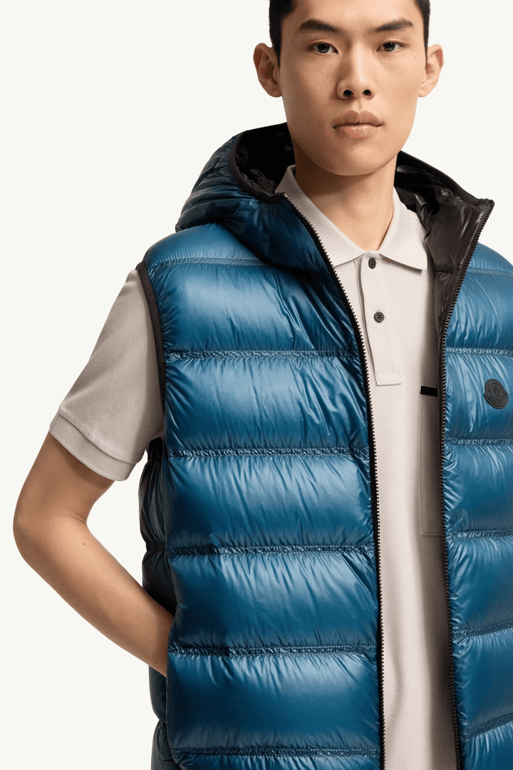 MONCLER - Doudoune sans manches Panestrel Bleu sarcelle - Lothaire
