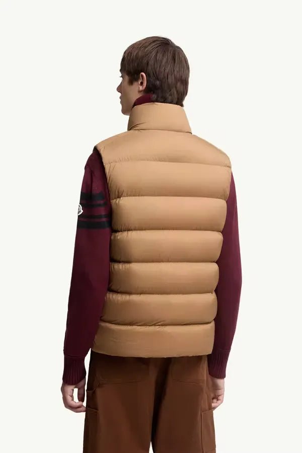 MONCLER - Doudoune sans manches Tibb open beige - Lothaire