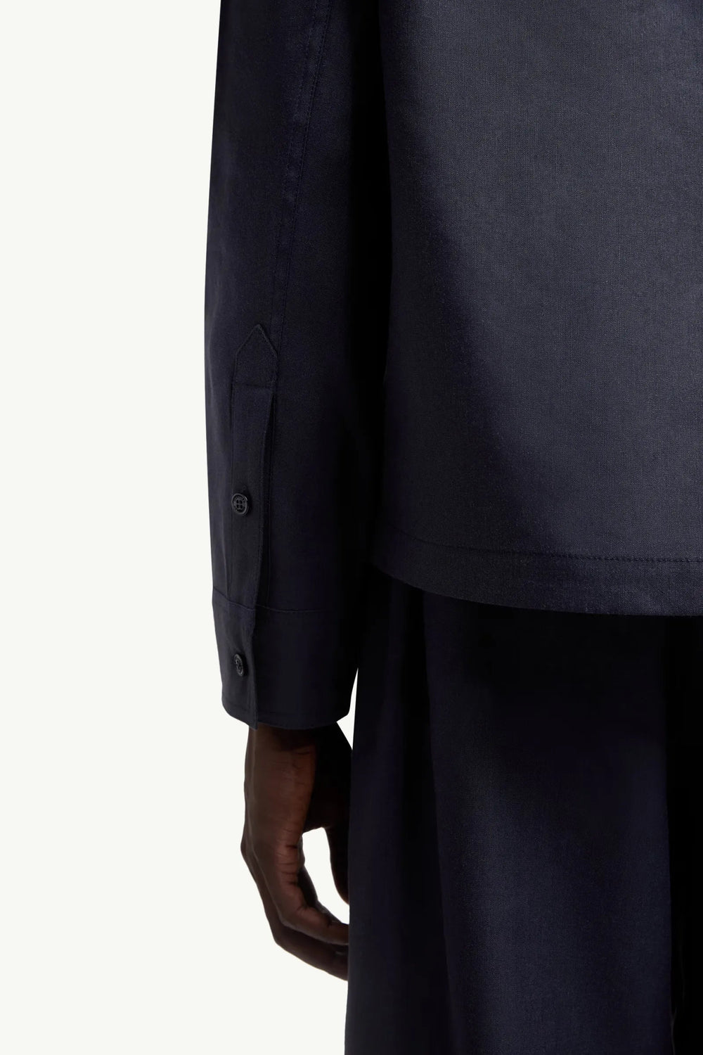 MONCLER GENIUS - Chemise en lin mélangé Moncler x Gilga Farm by Donald Glover bleu - Lothaire