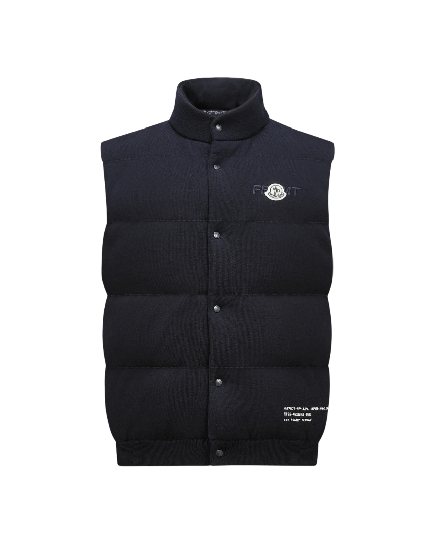 MONCLER GENIUS - Doudoune sans manches en coton Moncler x FRGMT bleu - Lothaire