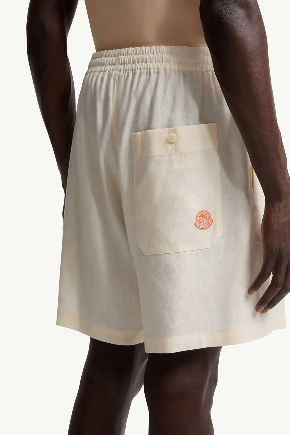 MONCLER GENIUS - Short en lin mélangé Moncler x Gilga Farm by Donald Glover BLANC miscellaneous - Lothaire