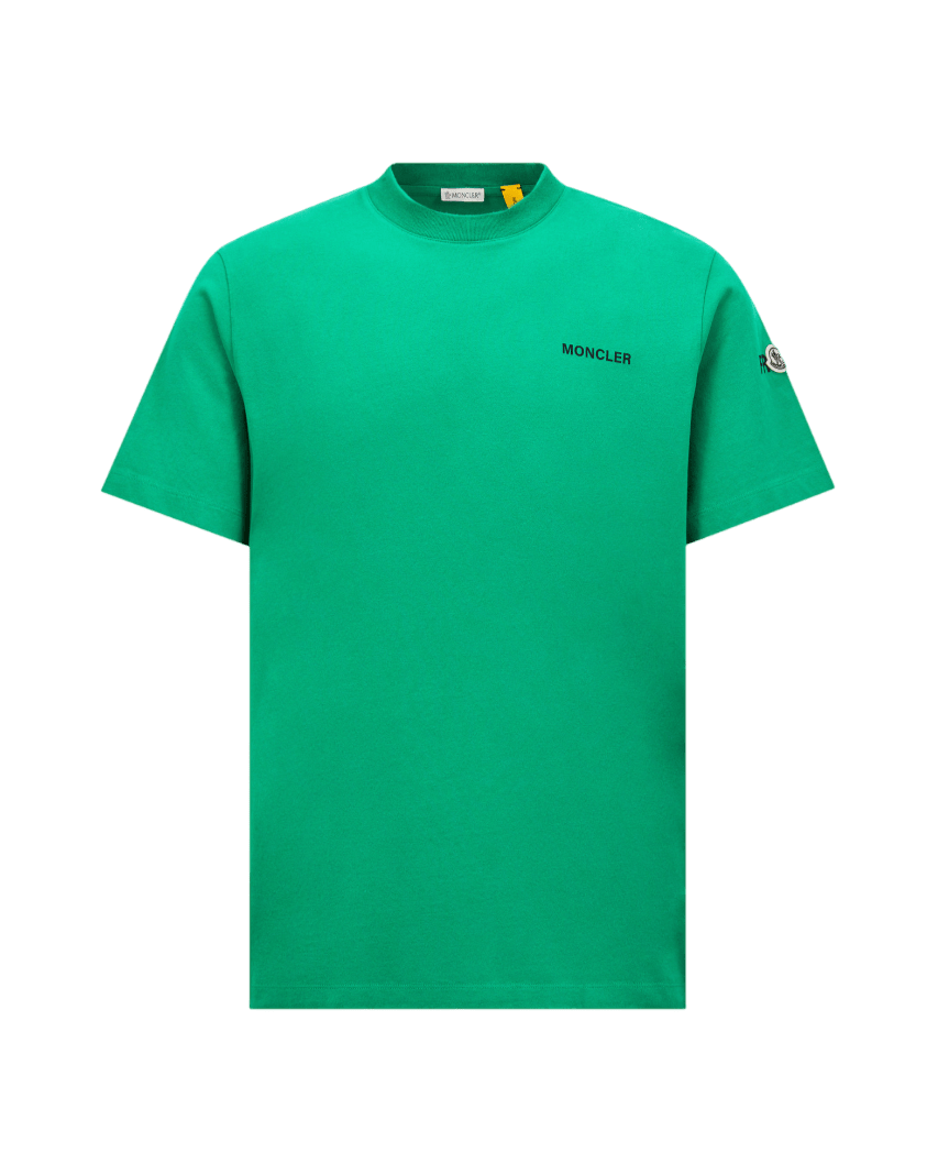 MONCLER GENIUS - T-shirt en coton à maxi logo Moncler x FRGMT vert - Lothaire