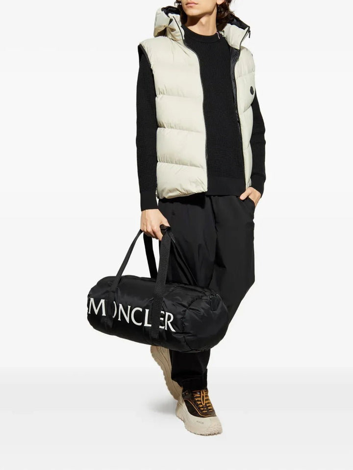 MONCLER - Gilet Guersac à capuche beige - Lothaire