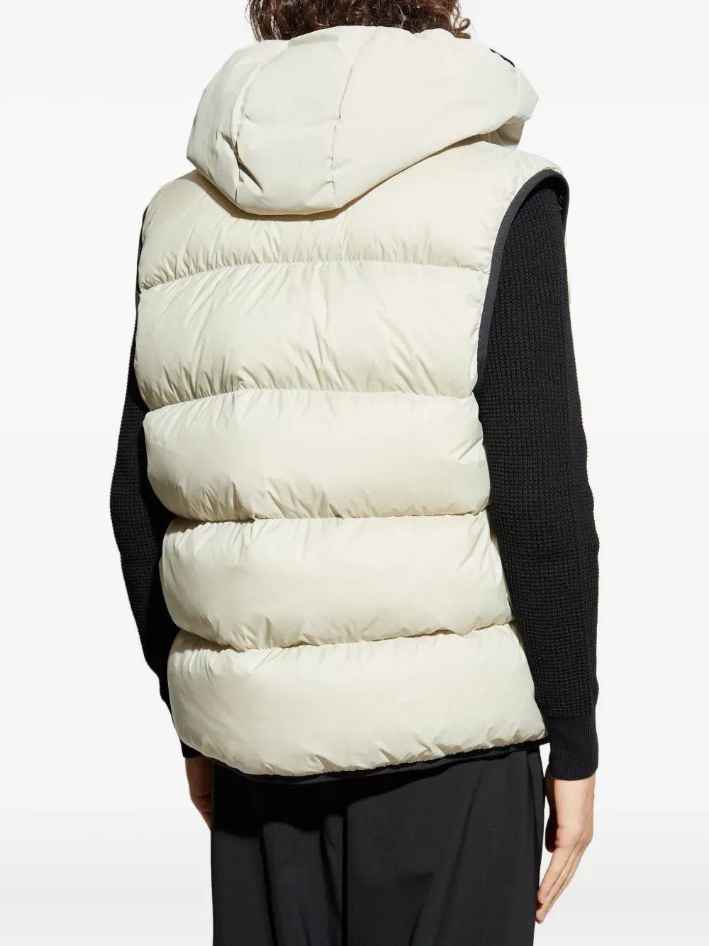 MONCLER - Gilet Guersac à capuche beige - Lothaire