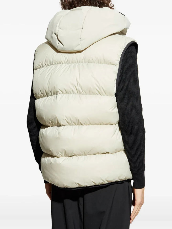 MONCLER - Gilet Guersac à capuche beige - Lothaire