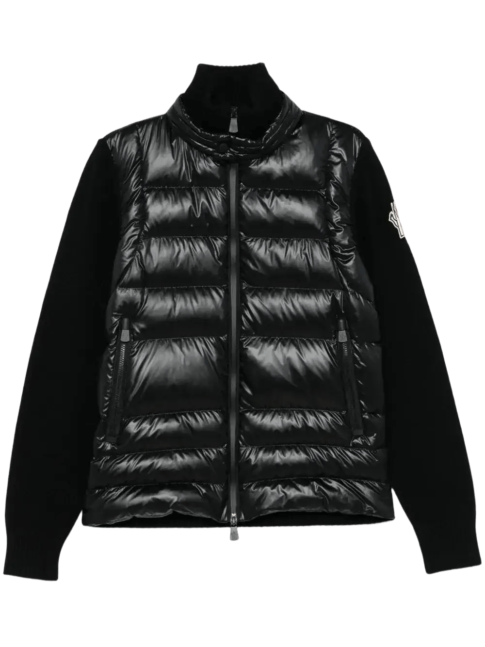 MONCLER GRENOBLE - Cardigans bi - matière noir - Lothaire