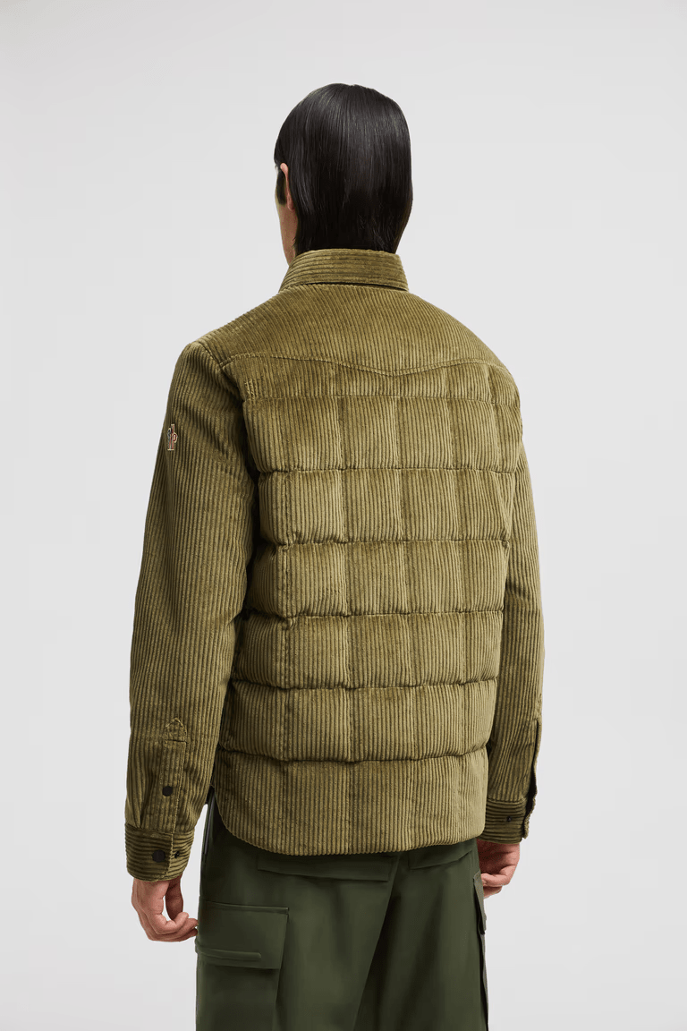 MONCLER GRENOBLE - Doudoune - chemise Gelt côtelée Verte - Lothaire