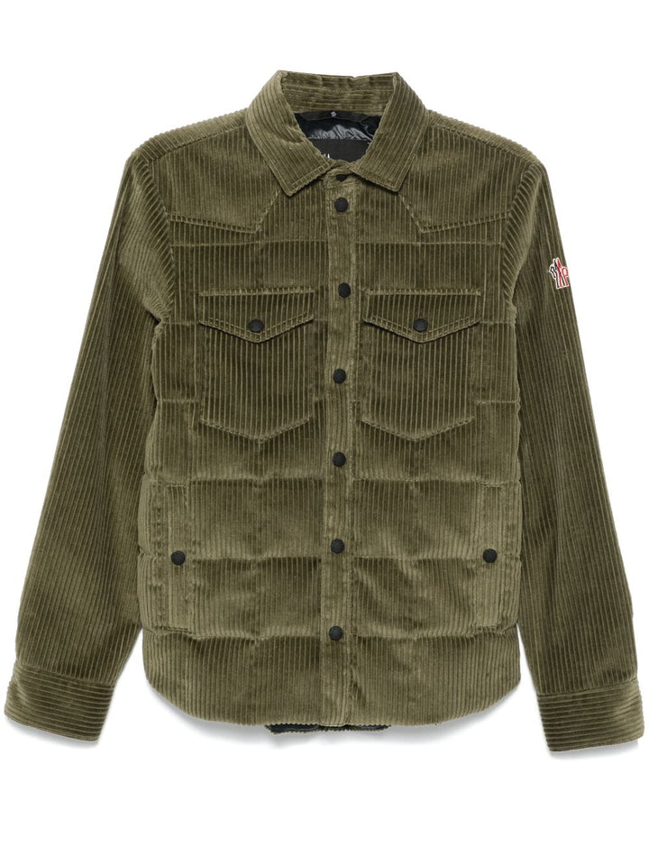 MONCLER GRENOBLE - Doudoune - chemise Gelt côtelée Verte - Lothaire