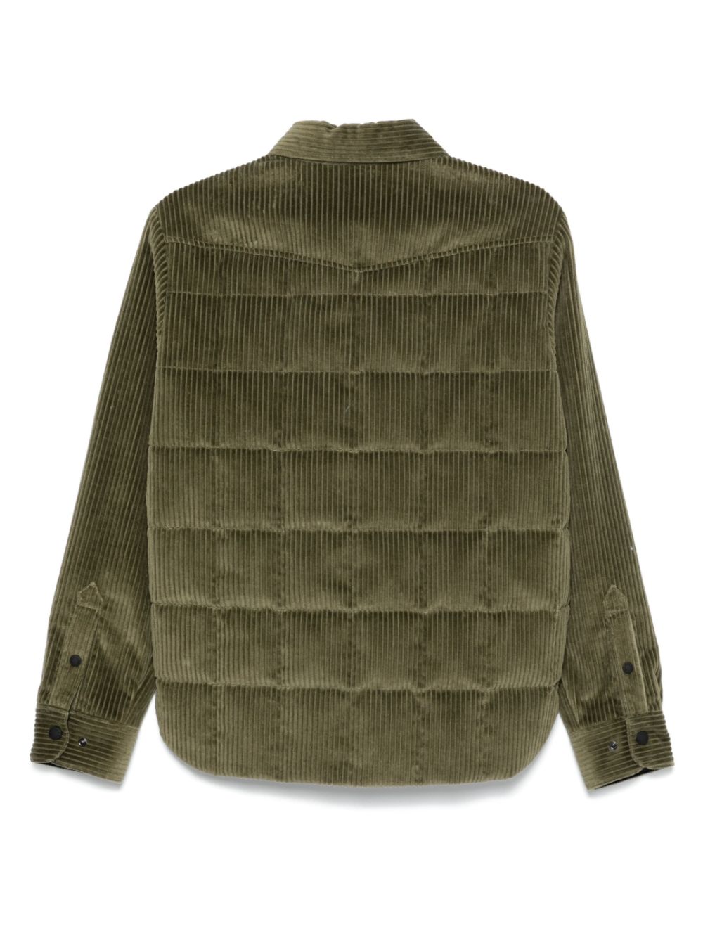 MONCLER GRENOBLE - Doudoune - chemise Gelt côtelée Verte - Lothaire