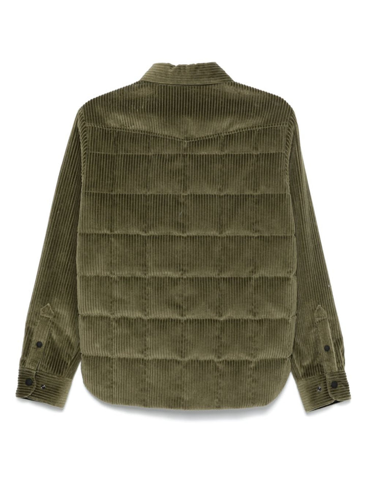 MONCLER GRENOBLE - Doudoune - chemise Gelt côtelée Verte - Lothaire