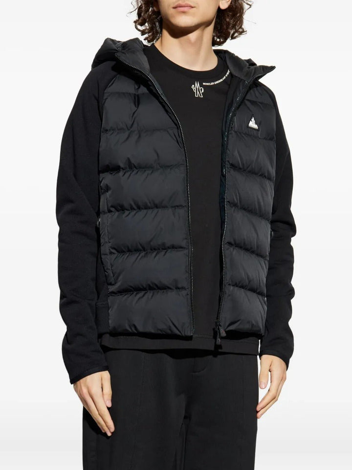 MONCLER GRENOBLE - Veste Zippée Matelassée à Empiècements Noir - Lothaire
