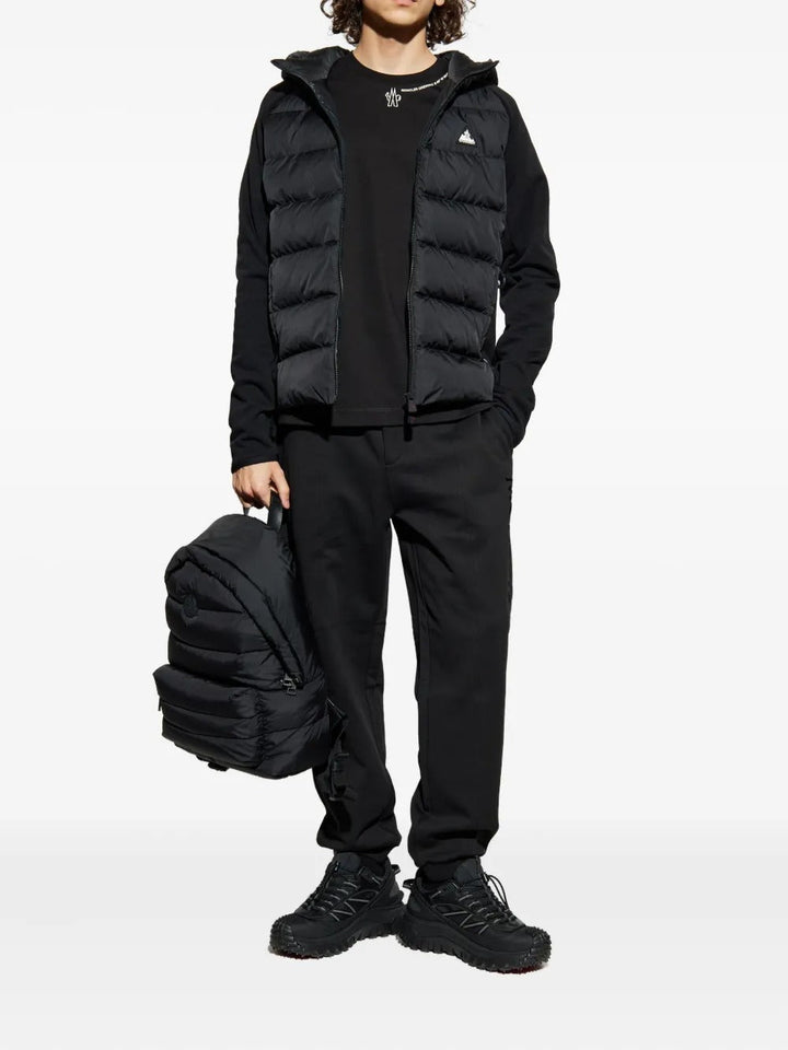 MONCLER GRENOBLE - Veste Zippée Matelassée à Empiècements Noir - Lothaire