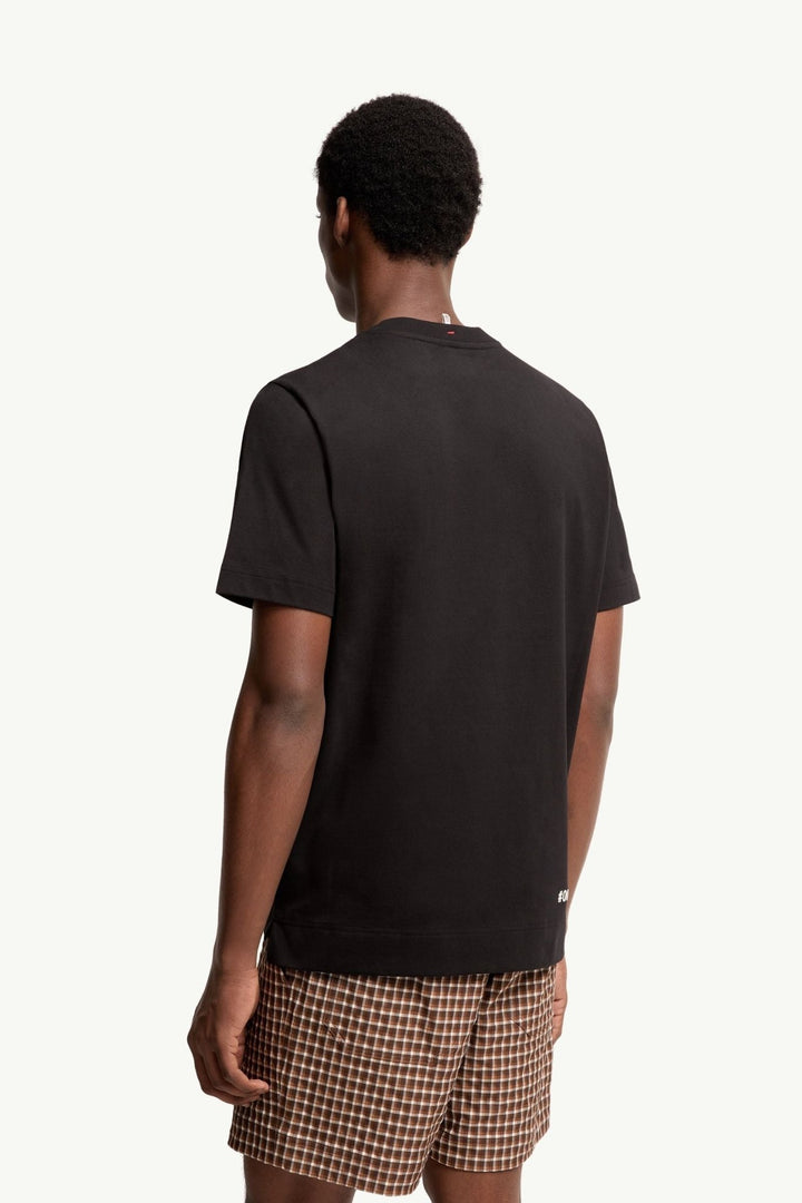 MONCLER - Logo Cotton Blend T-Shirt Noir - Lothaire
