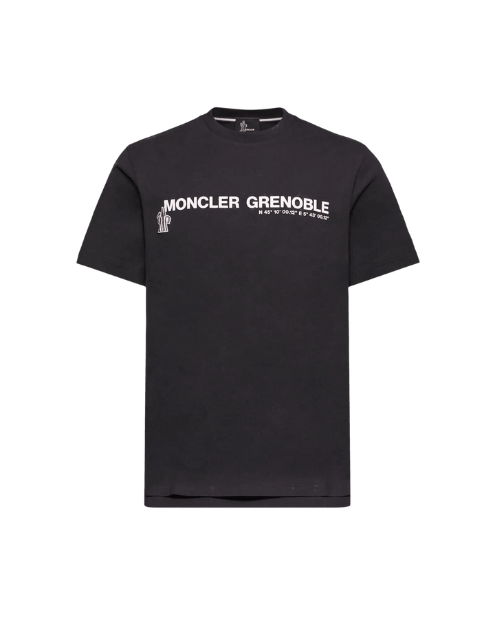 MONCLER - Logo Cotton Blend T-Shirt Noir - Lothaire
