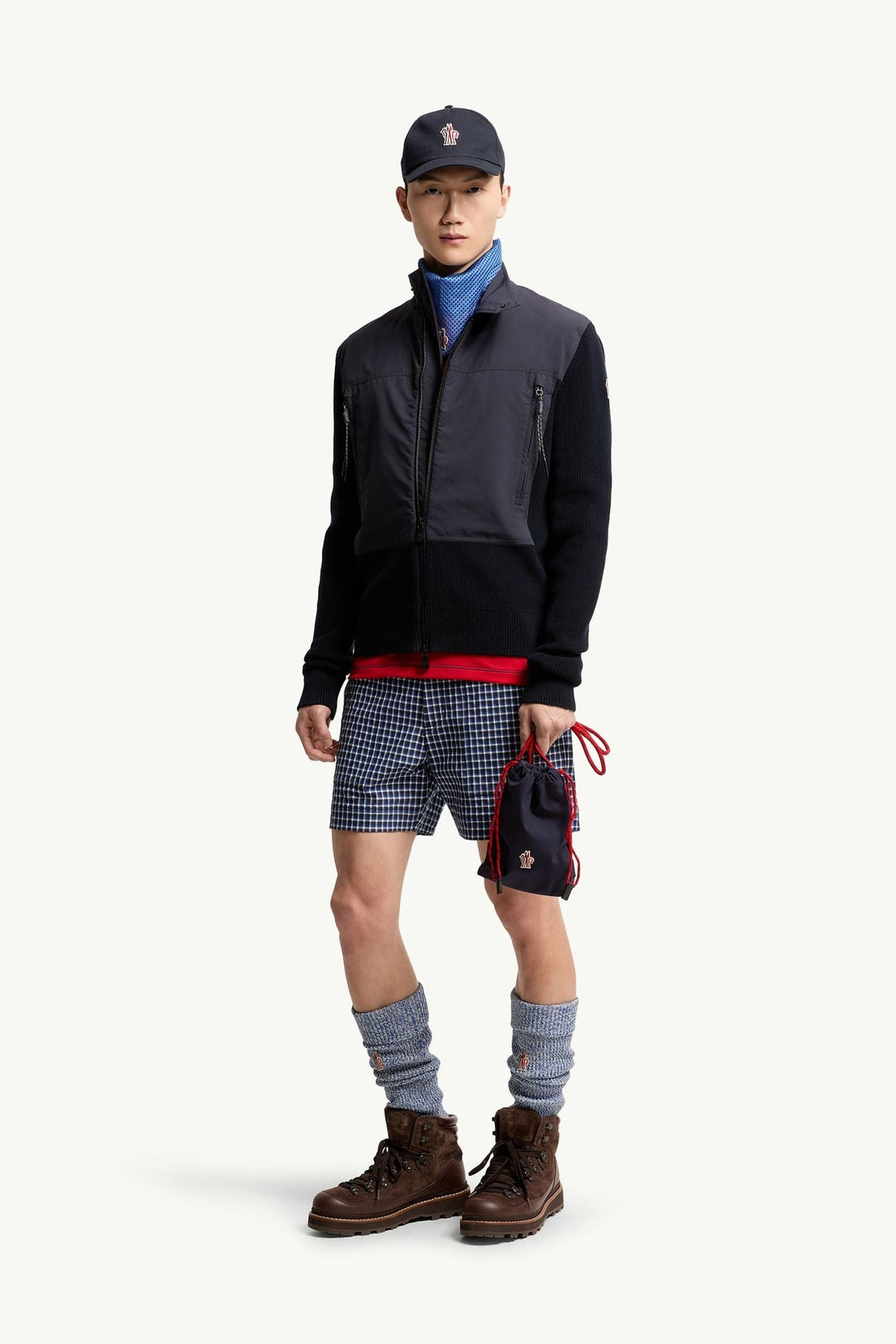 MONCLER - Padded Zip - Up Cotton Cardigan Marine - Lothaire