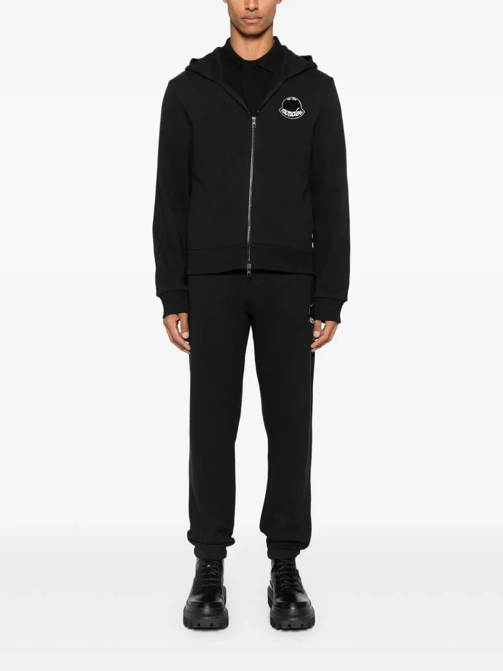 MONCLER - Pantalon de jogging à patch logo noir - Lothaire