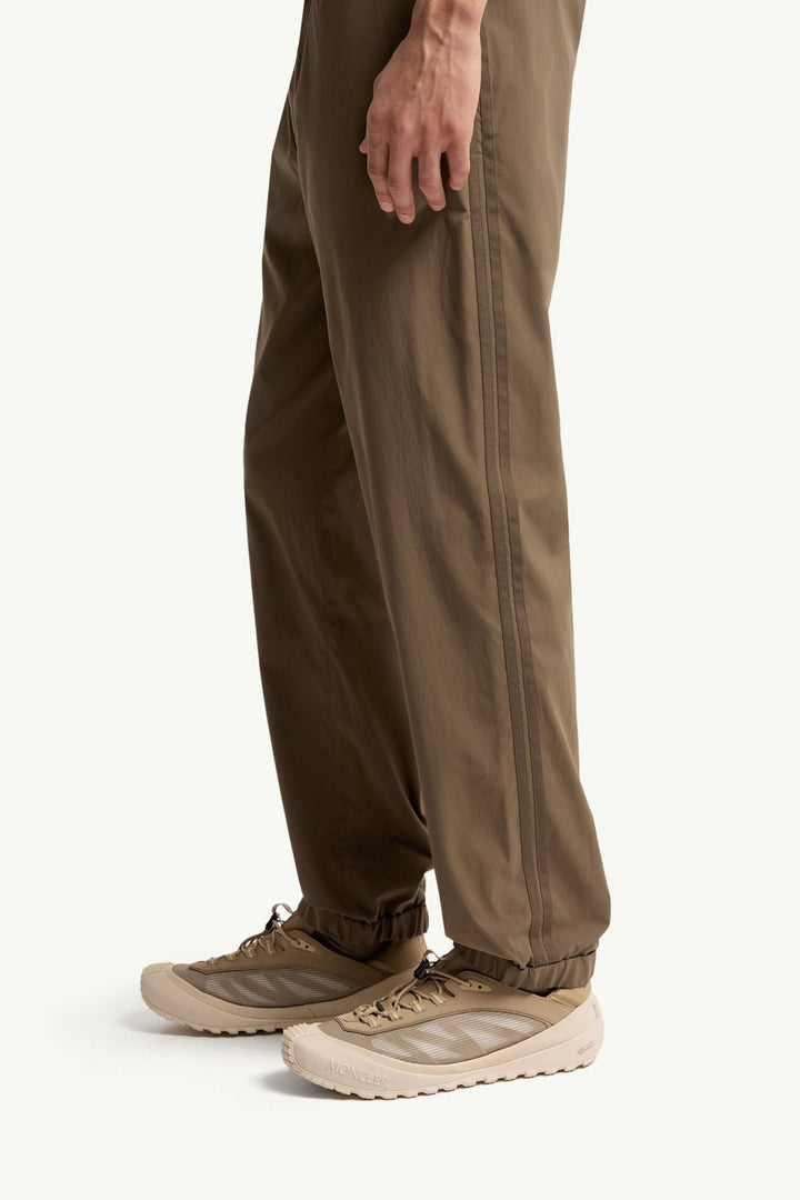 MONCLER - Pantalon de jogging rayé stretch Vert olive - Lothaire