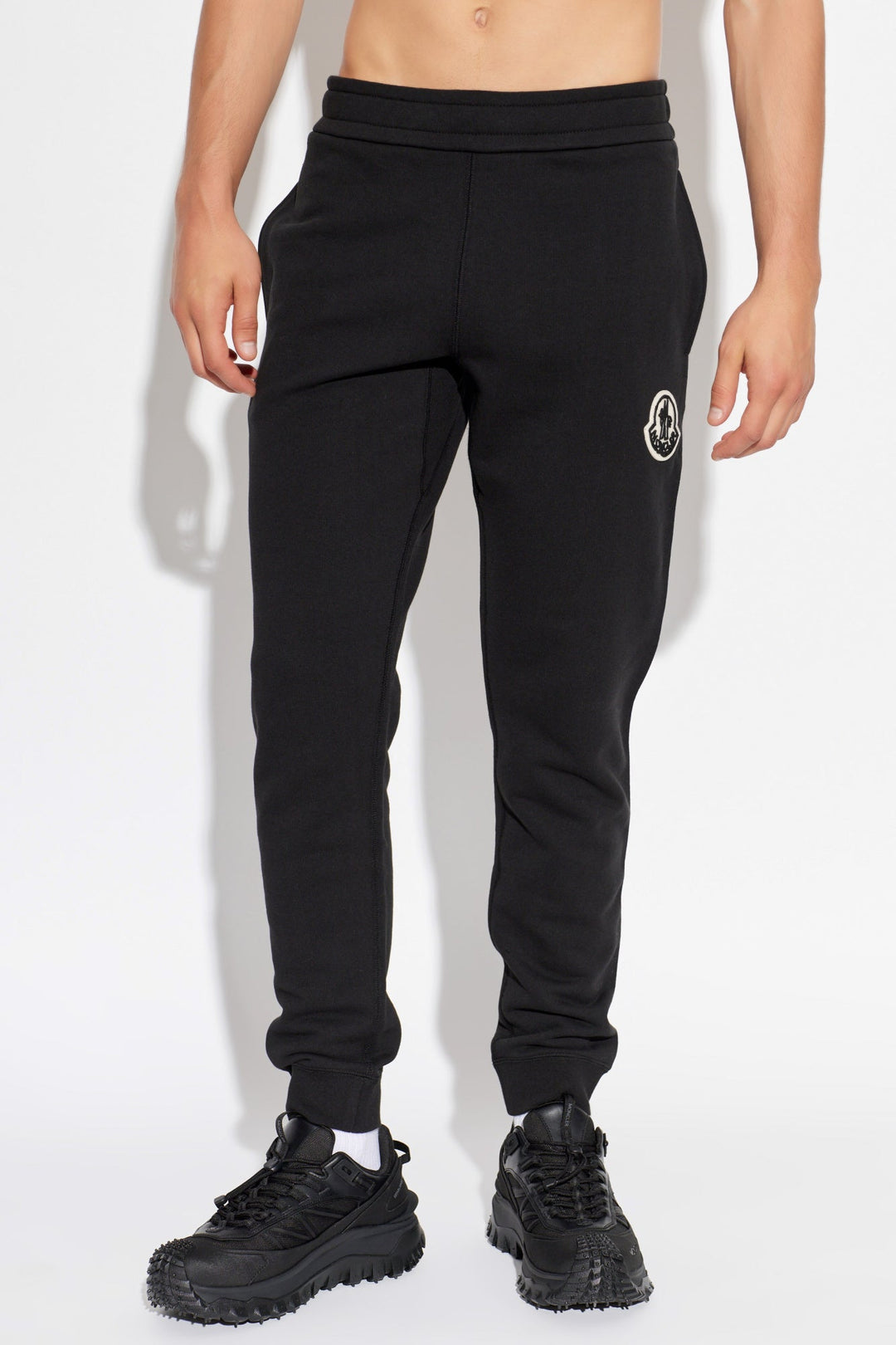 MONCLER – Pantalon de survêtement à écusson Noir - Lothaire