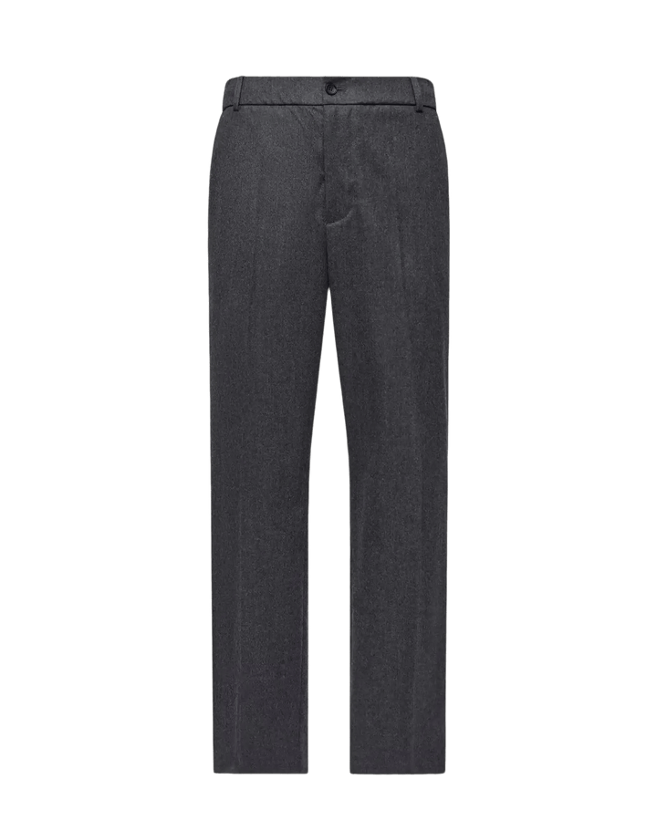 MONCLER - Pantalon en flanelle de laine gris - Lothaire