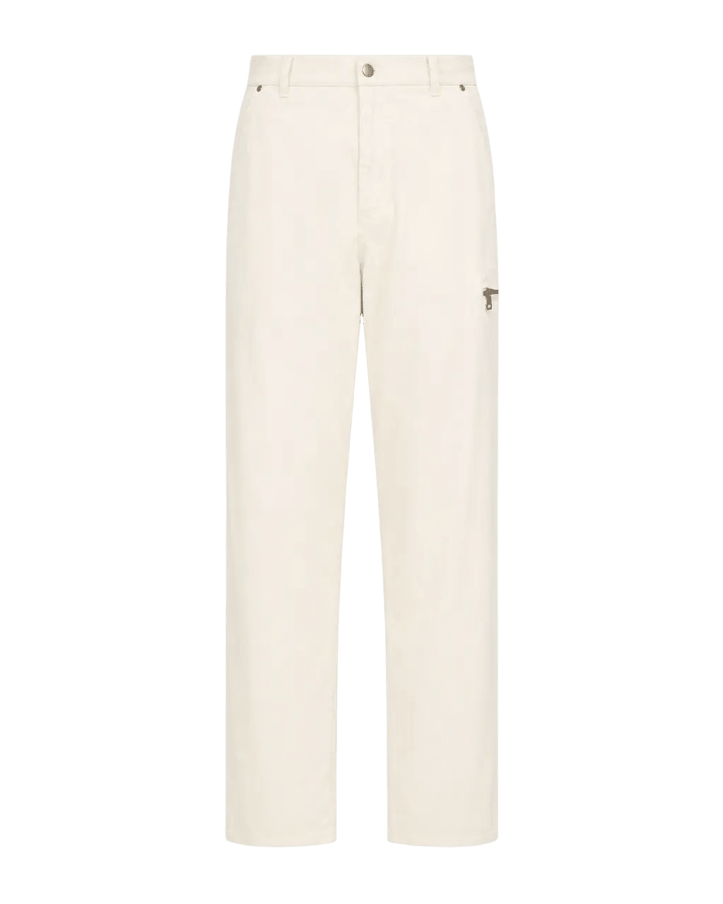 MONCLER - Pantalon en gabardine stretch Écru - Lothaire