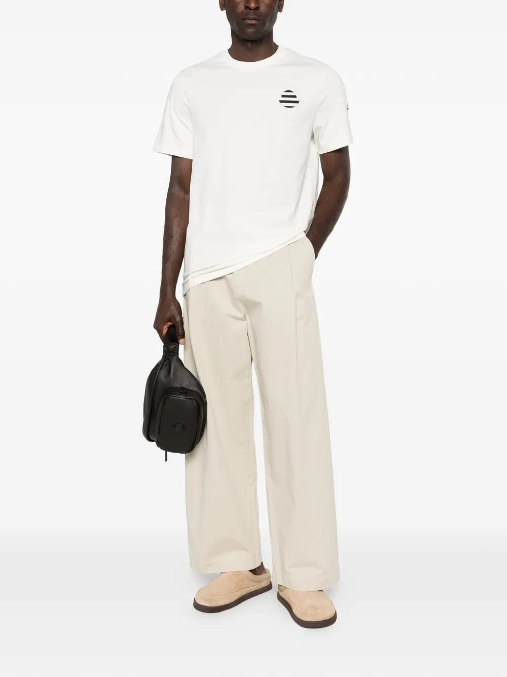 MONCLER - Polo en piqué de coton avec logo Blanc - Lothaire