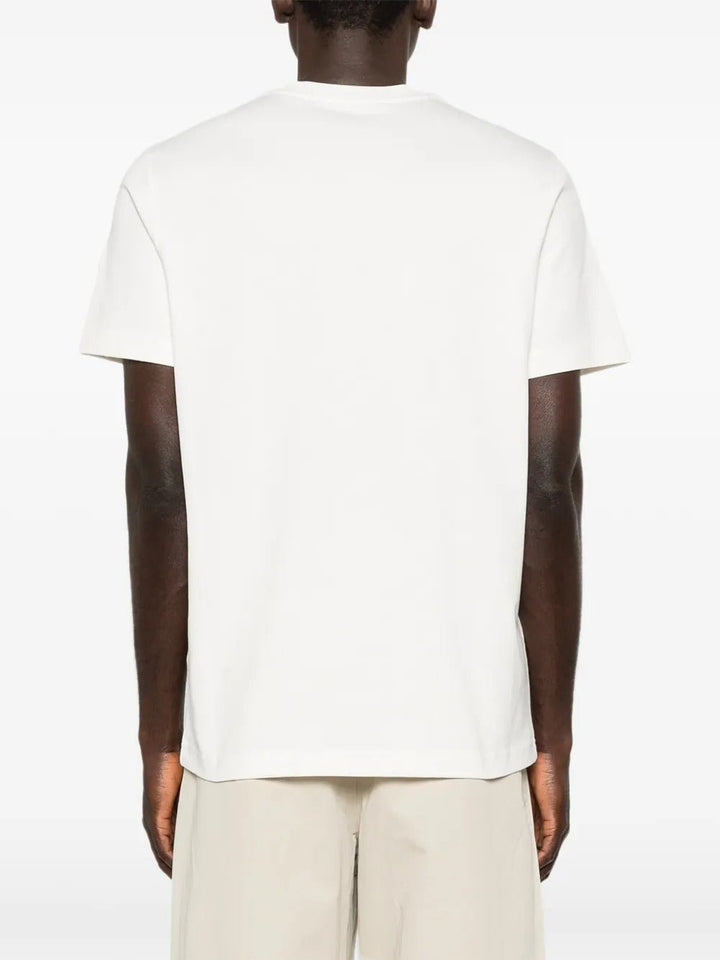 MONCLER - Polo en piqué de coton avec logo Blanc - Lothaire