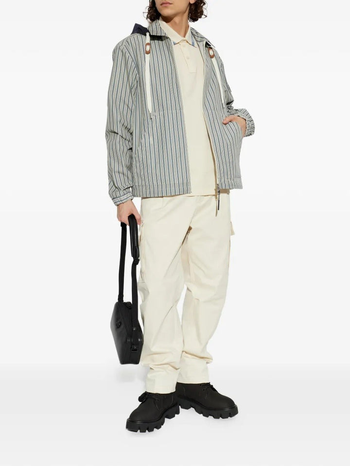 MONCLER - Polo en piqué de coton blanc miscellaneous - Lothaire