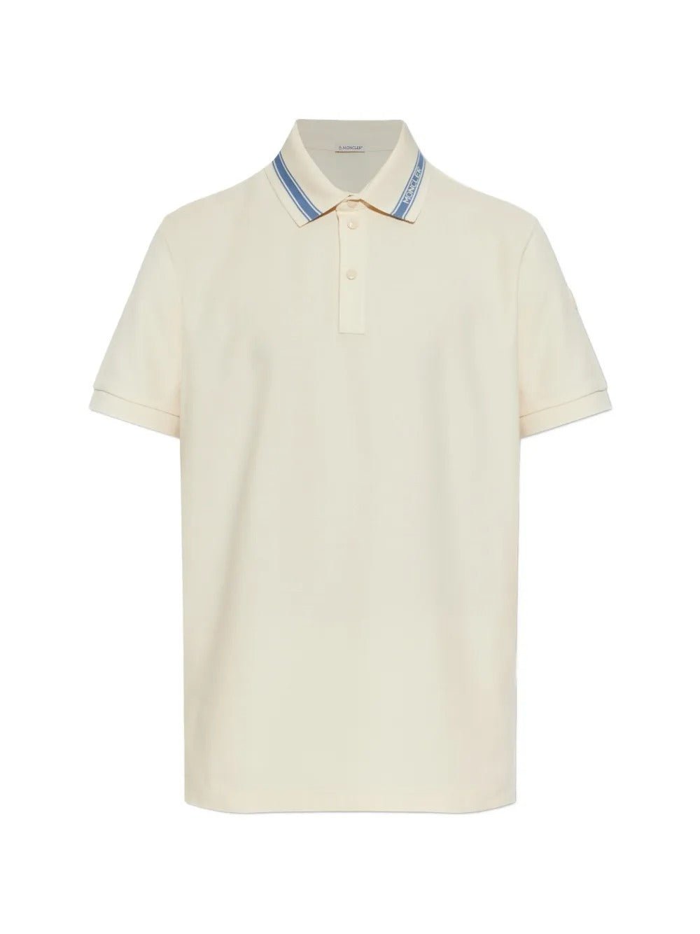 MONCLER - Polo en piqué de coton blanc miscellaneous - Lothaire