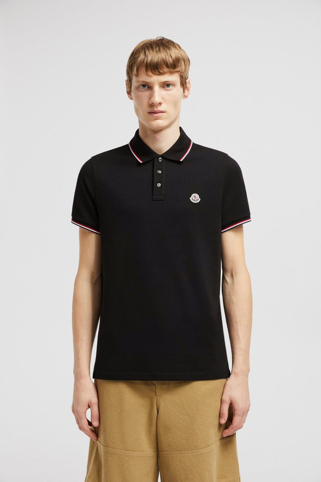 MONCLER - POLO EN PIQUÉ DE COTON Noir - Lothaire