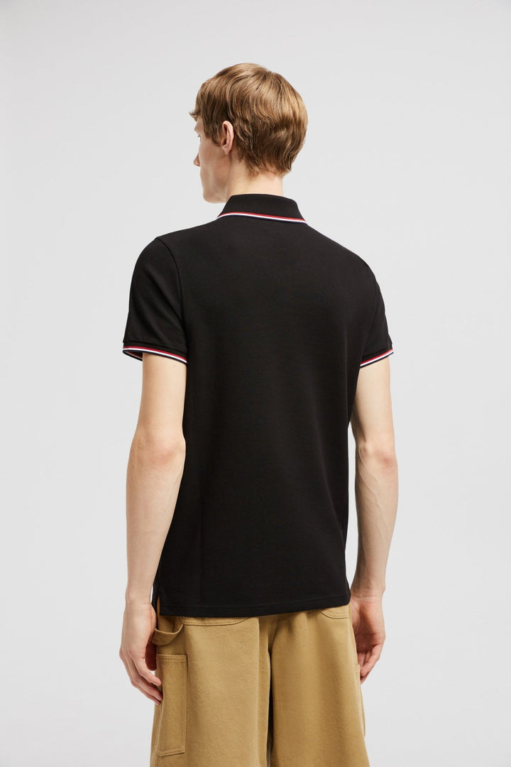 MONCLER - POLO EN PIQUÉ DE COTON Noir - Lothaire