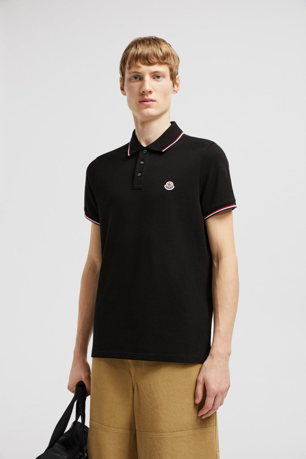 MONCLER - POLO EN PIQUÉ DE COTON Noir - Lothaire