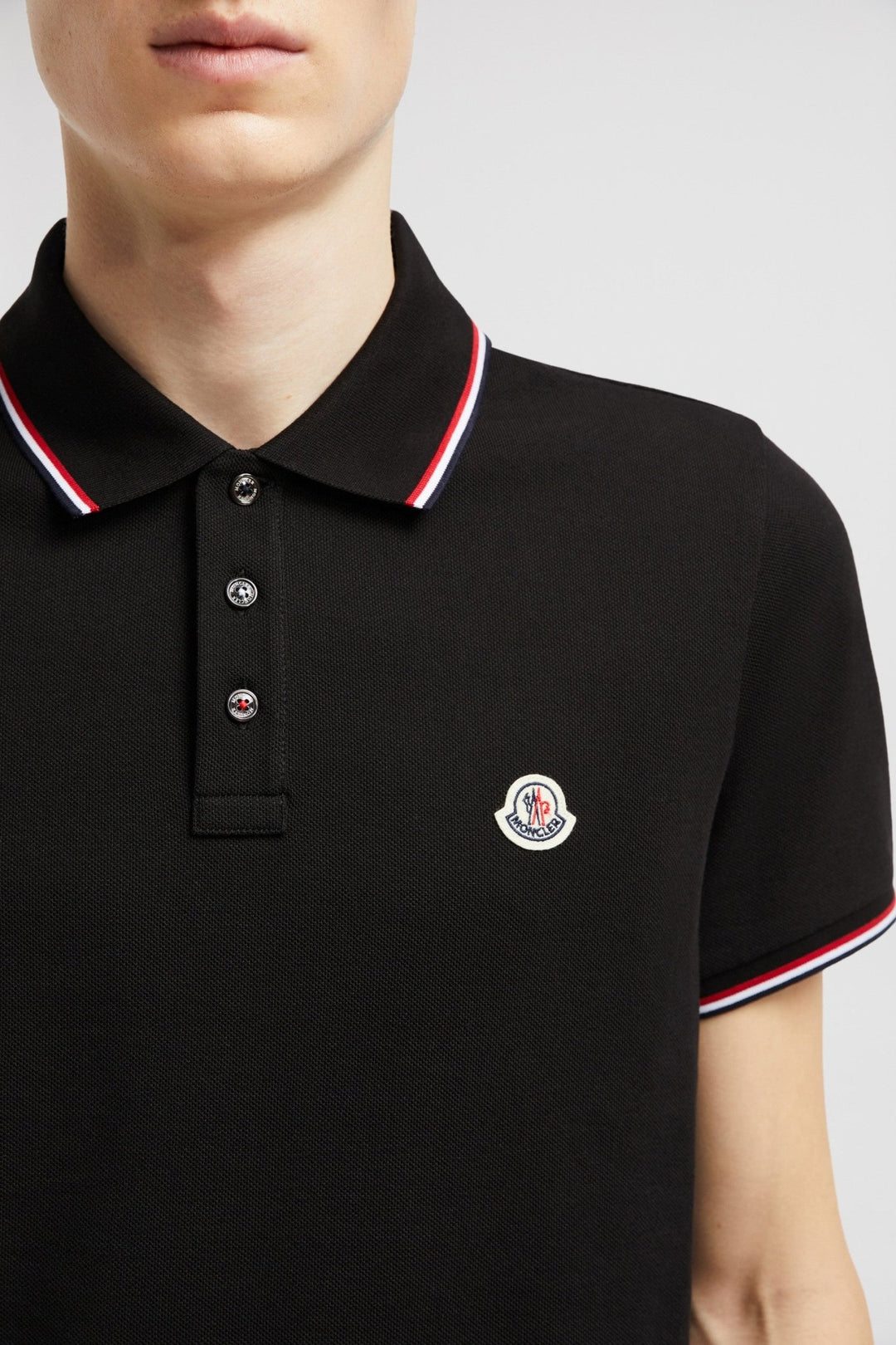 MONCLER - POLO EN PIQUÉ DE COTON Noir - Lothaire