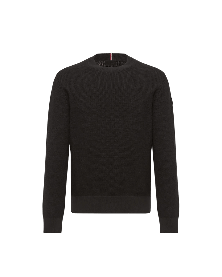 MONCLER – Pull en maille de coton Noir - Lothaire