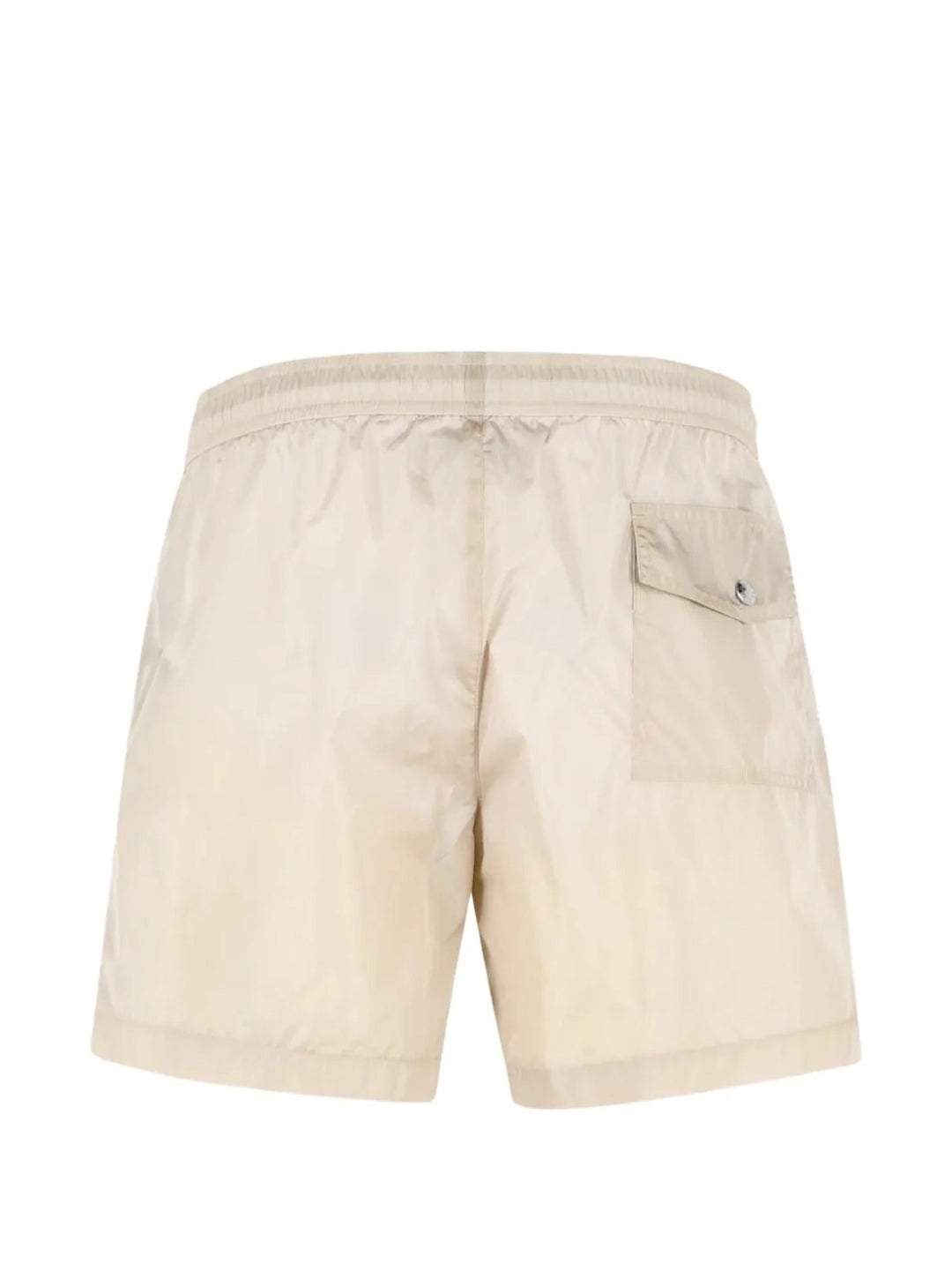 MONCLER - Short de Bain à Logo Beige Clair - Lothaire