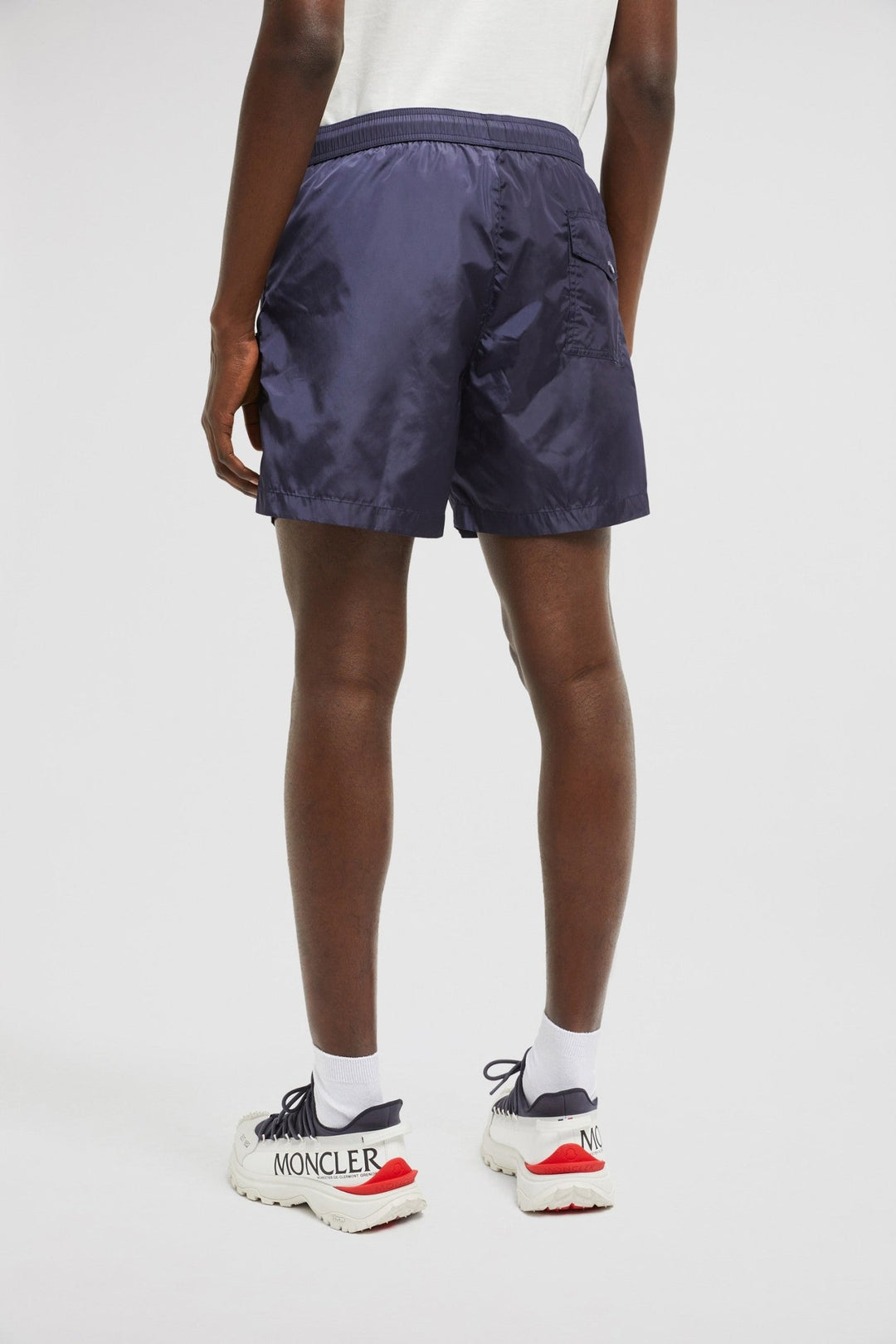 MONCLER - Short de bain à logo bleu - Lothaire