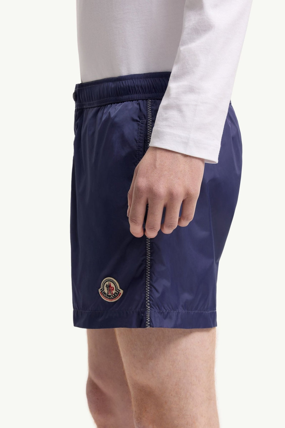 MONCLER - Short de bain à logo Bleu cobalt - Lothaire