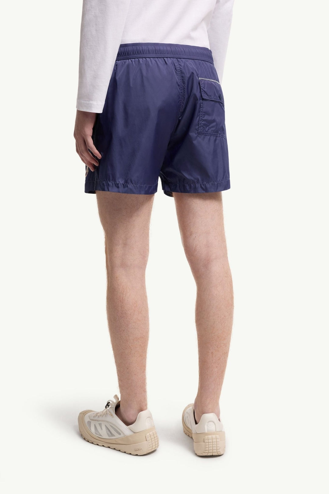 MONCLER - Short de bain à logo Bleu cobalt - Lothaire